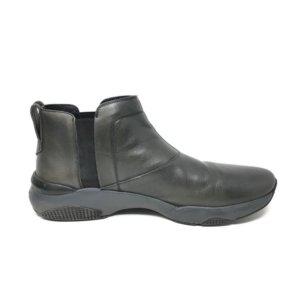 Men\'s Salvatore Ferragamo Pull On Chelsea Boots Shoes Size 9.5 Gray Leather main image 6